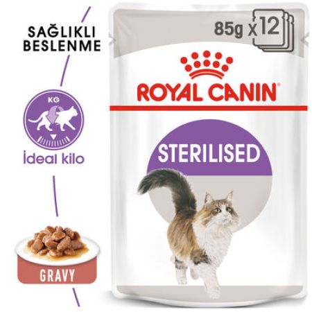 Royal Canin Pouch Gravy Sterilised Kısırlaştırılmış Yaş Kedi Maması 85 Gr  x 6 Adet