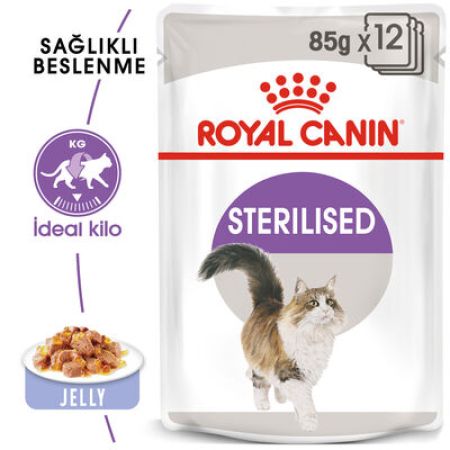 Royal Canin Pouch Jelly Sterilised Kısırlaştırılmış Yaş Kedi Maması 85 Gr - 6 Al 5 Öde