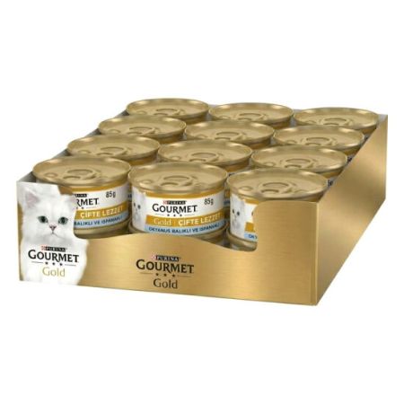 Gourmet Gold Okyanus Balıklı ve Sebzeli Kedi Maması 85 Gr x 24 Adet