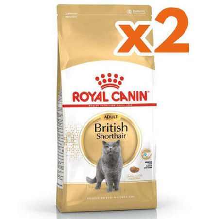 Royal Canin British Shorthair Irk Kedi Maması 4 Kg x 2 Adet + 2 Adet Crocus Cream Ödül 4x15 Gr