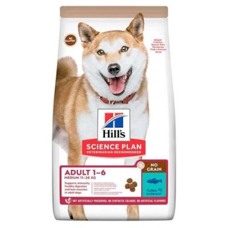 Hills No Grain Medium Ton Balıklı Tahılsız Köpek Maması 12 Kg