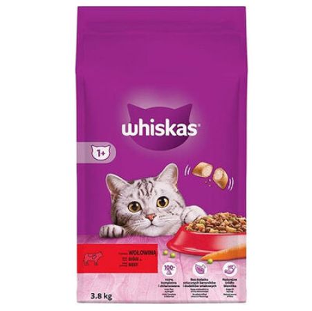 Whiskas Sığır Eti ve Sebzeli Kedi Maması 3,8 Kg