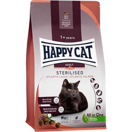 Happy Cat Sterilised Atlantic Somon Kısırlaştırılmış Kedi Maması 10 Kg
