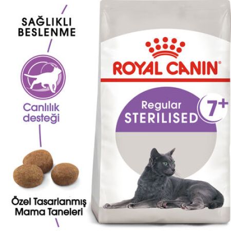 Royal Canin Sterilised +7 Kısırlaştırılmış Yaşlı Kedi Maması 3,5 Kg + Temizlik Mendili