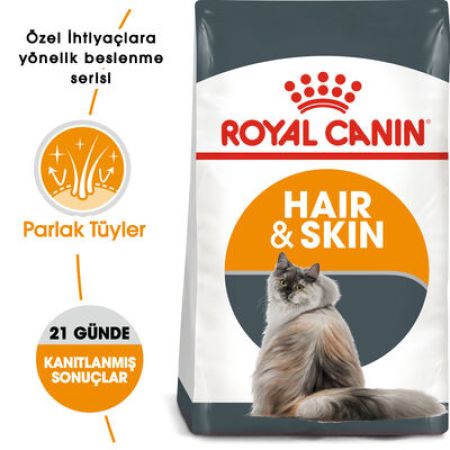 Royal Canin Hair Skin Hassas Tüylü Kedi Maması 2 Kg + Temizlik Mendili