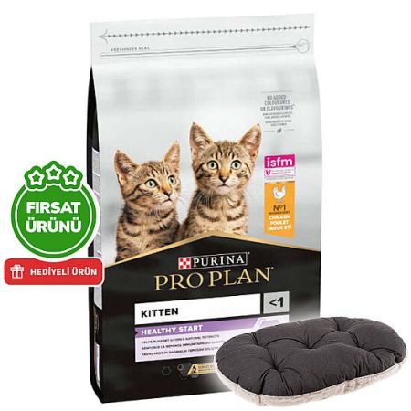 Pro Plan Kitten Yavru Kedi Maması 10 Kg + Ferplast Relax Kedi Yatağı