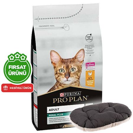 Pro Plan Tavuk Etli Kedi Maması 10 Kg + Ferplast Relax Kedi Yatağı
