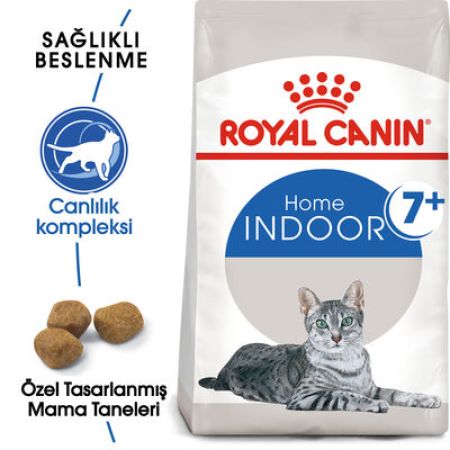 Royal Canin Indoor +7 Ev Kedileri için Yaşlı Kedi Maması 1,5 Kg + Temizlik Mendili