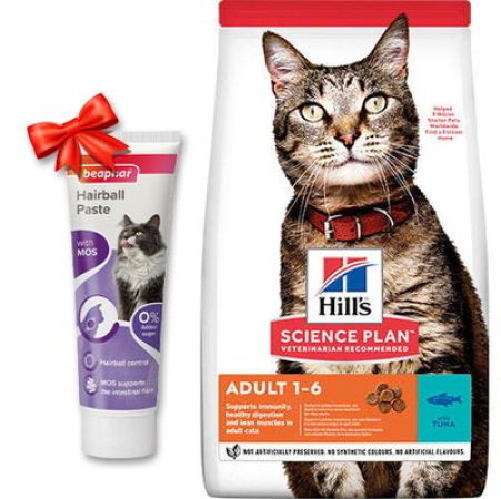 Hills Ton Balıklı Yetişkin Kedi Maması 1,5 Kg + Beaphar Malt Macun 100 Gr