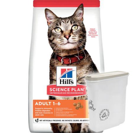 Hills Tavuk Etli Yetişkin Kedi Maması 1,5 Kg + Saklama Kabı