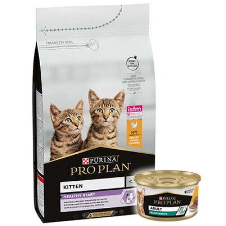 Pro Plan Kitten Tavuk Etli Yavru Kedi Maması 1,5 Kg + Pro Plan 85 Gr Yaş Mama