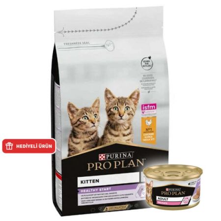 Pro Plan Kitten Tavuk Etli Yavru Kedi Maması 1,5 Kg + Pro Plan Konserve 85 Gr