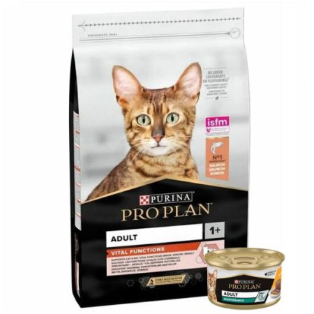 Pro Plan Somonlu Kedi Maması 1,5 Kg + Pro Plan 85 Gr Yaş Mama