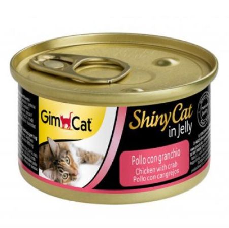 GimCat ShinyCat Tavuklu Yengeçli Jöleli Konserve Kedi Maması 70 Gr