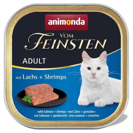 Animonda 83202 Vom Feinsten Somonlu ve Karidesli Kedi Yaş Maması 100 Gr