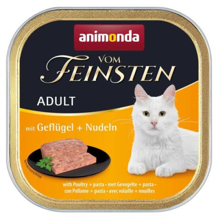 Animonda 83210 Vom Feinsten Kümes Hayvanlı ve Erişte Kedi Yaş Maması 100 Gr