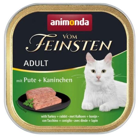 Animonda 83205 Vom Feinsten Hindi ve Tavşan Etli Kedi Yaş Maması 100 Gr