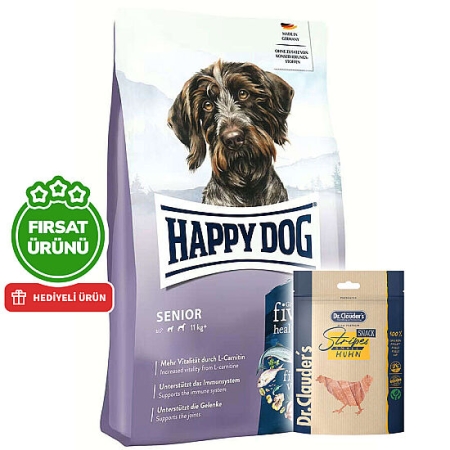 Happy Dog Fit Vital Senior Yaşlı Köpek Maması 12 Kg + 2 Adet Dr. Clauders Ödül 80 Gr