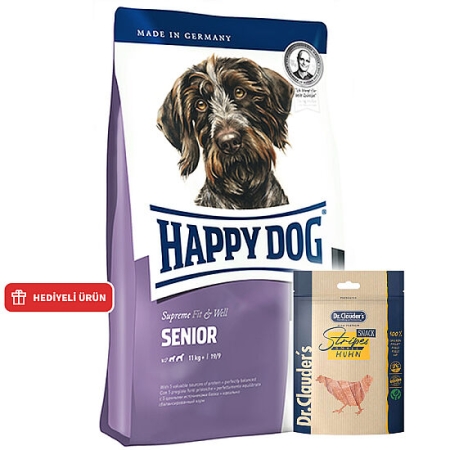 Happy Dog Fit & Vital Senior Yaşlı Köpek Maması 4 Kg + Dr. Clauders Ödül 80 Gr 