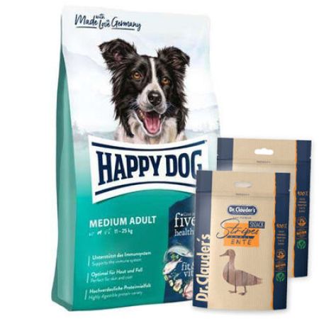 Happy Dog Fit Vital Medium Orta Irk Köpek Maması 12 Kg + 2 Adet Dr.Clauders Ödül 80 Gr