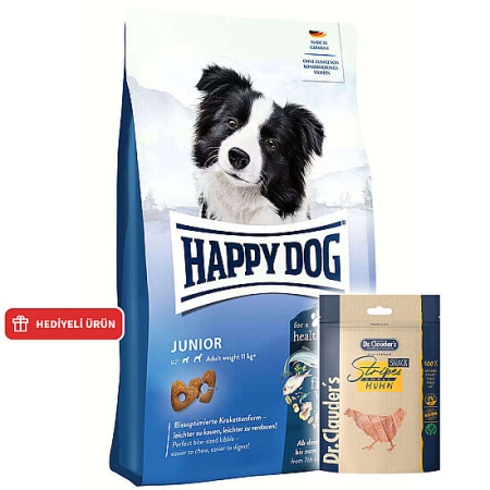 Happy Dog Fit Vital Junior Yavru Köpek Maması 4 Kg + Dr. Clauders Ödül 80 Gr