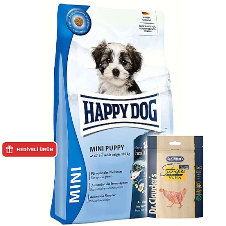 Happy Dog Mini Puppy Yavru Köpek Maması 4 Kg + Dr. Clauders Ödül 80 Gr