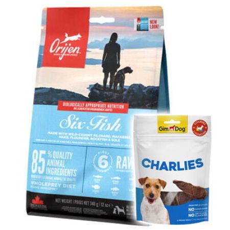 Orijen Six Fish Tahılsız 6 Balıklı Köpek Maması 2 Kg + Gimdog 70 Gr Köpek Ödülü
