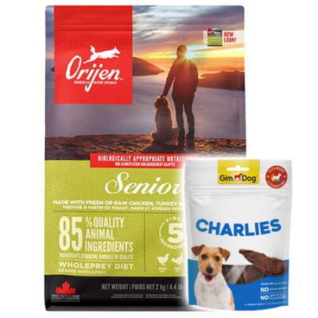 Orijen Senior Tahılsız Yaşlı Köpek Maması 2 Kg + Gimdog 70 Gr Köpek Ödülü