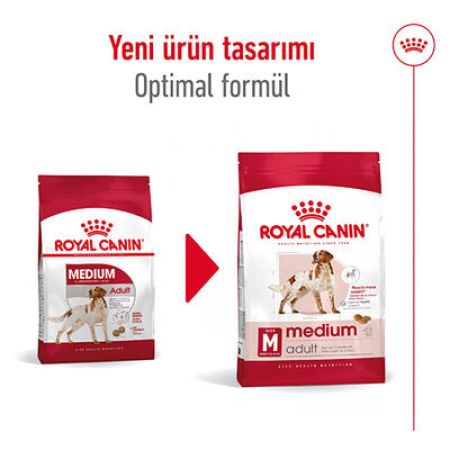 Royal Canin Medium Orta Irk Köpek Maması 15 Kg + Temizlik Mendili