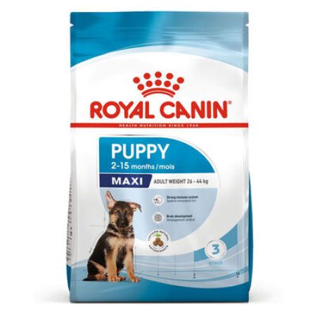 Royal Canin Maxi Puppy Büyük Irk Yavru Köpek Maması 15 Kg + Wanpy Creamy Treat 5x14 Gr