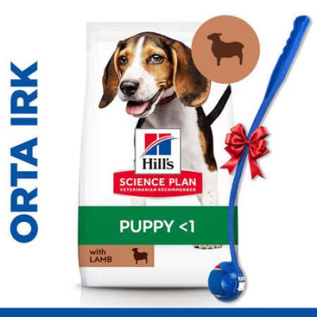 Hills Puppy Kuzulu Yavru Köpek Maması 14 Kg + Top Fırlatıcı Oyuncak