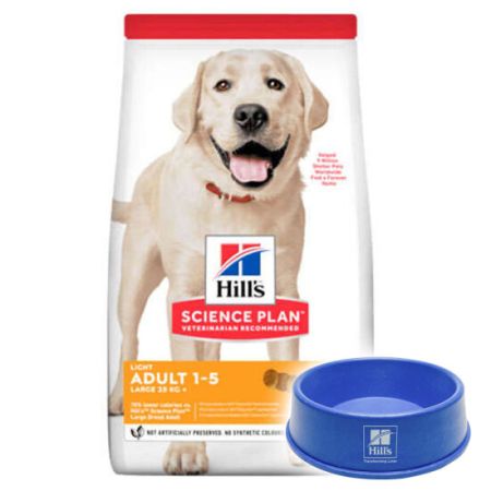 Hills Light Large Breed Büyük Irk Diyet Köpek Maması 14 Kg  + Mama Kabı