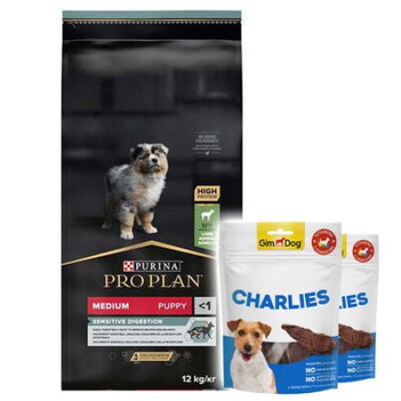 Pro Plan Medium Puppy Kuzu Etli Yavru Köpek Maması 12 Kg + 2 Adet Gimdog 70 Gr Köpek Ödülü