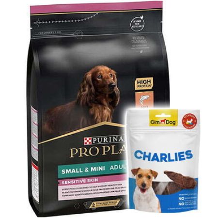 Pro Plan Somonlu Küçük Irk Köpek Maması 3 Kg + Gimdog 70 Gr Köpek Ödülü