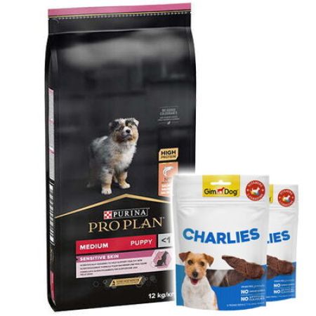 Pro Plan Medium Orta Irk Somonlu Yavru Köpek Maması 12 Kg + 2 Adet Gimdog 70 Gr Köpek Ödülü