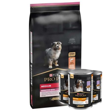 Pro Plan Medium Orta Irk Somonlu Yavru Köpek Maması 12 Kg + 3 Adet Pro Plan 400 Gr Konserve