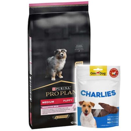 Pro Plan Medium Orta Irk Somonlu Yavru Köpek Maması 12 Kg + Gimdog 70 Gr Köpek Ödülü