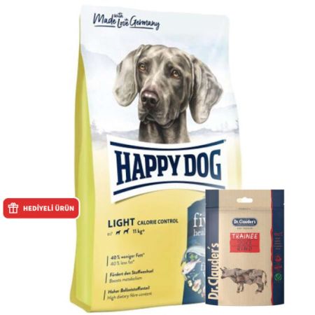 Happy Dog Fit Vital Light Calorie Control Diyet Köpek Maması 4 Kg + Dr. Clauders Biftekli Ödül Küpleri 80 Gr