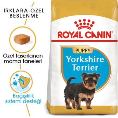 Royal Canin Yorkshire Terrier Puppy Yavru Köpek Maması 1,5 Kg + Temizlik Mendili