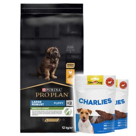 Pro Plan Puppy Large Tavuk Büyük Irk Yavru Köpek Maması 12 Kg + 2 Adet Gimdog 70 Gr Köpek Ödülü