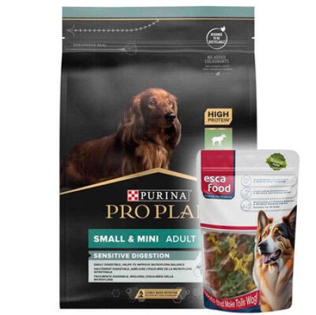 Pro Plan Mini Lamb Kuzulu Küçük Irk Köpek Maması 3 Kg + Esca Food Mini 150 Gr Ödül