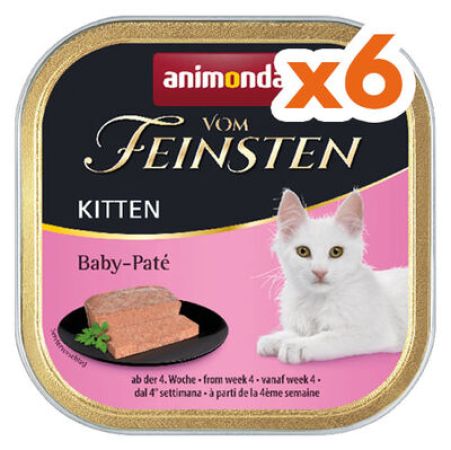 Animonda 83207 Vom Feinsten Kitten (Baby Pate) Yavru Kedi Maması 100 Gr x 6 Adet