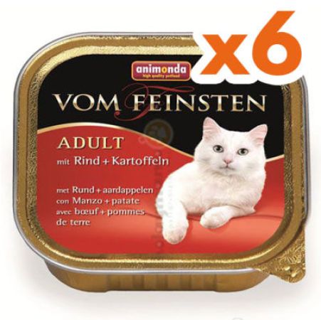 Animonda 83211 Vom Feinsten Sığır Eti ve Patatesli Kedi Maması 100 Gr x 6 Adet