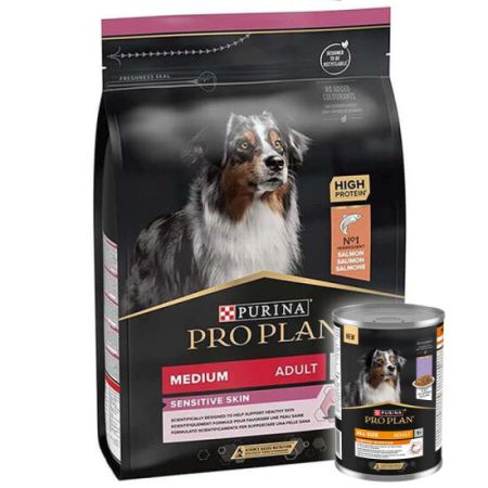 Pro Plan Sensitive Somon Hassas Köpek Maması 3 Kg + Köpek Konservesi 400 Gr
