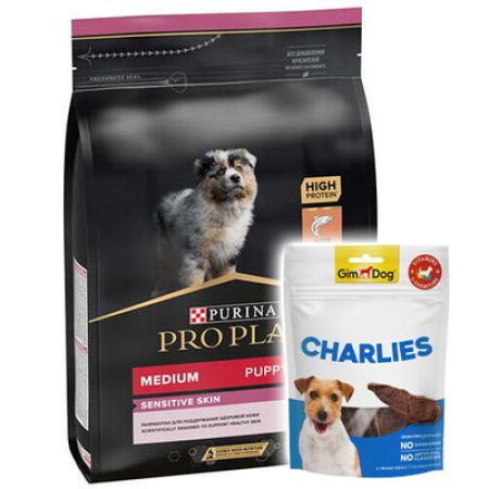 Pro Plan Medium Orta Irk Somon Yavru Köpek Maması 3 Kg + Gimdog 70 Gr Köpek Ödülü