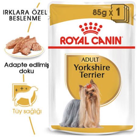 Royal Canin Pouch Yorkshire Terrier Irkı Özel Yaş Köpek Maması 85 Gr