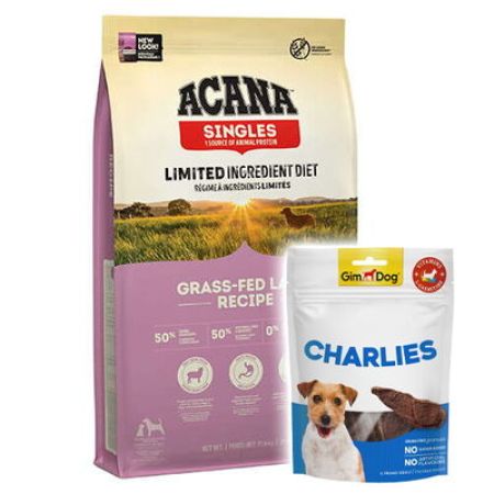 Acana Grass - Fed Lamb Kuzu ve Elma Köpek Maması 11,4 Kg + Gimdog 70 Gr Köpek Ödülü