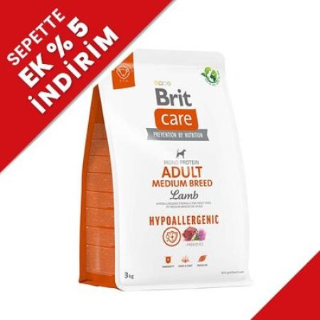 Brit Care Medium Orta Irk Kuzulu Köpek Maması 3 Kg