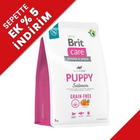 Brit Care Puppy Somonlu Yavru Tahılsız Köpek Maması 3 Kg