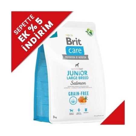 Brit Care Junior Large Somonlu Büyük Irk Tahılsız Yavru Köpek Maması 3 Kg